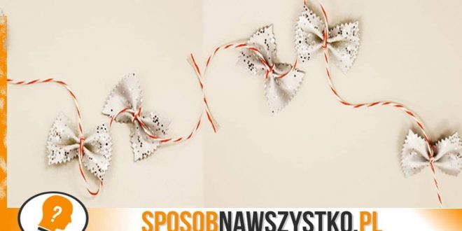 Ozdoby na choinkę z makaronu