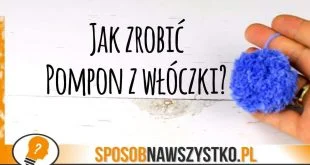 pompon z wloczki
